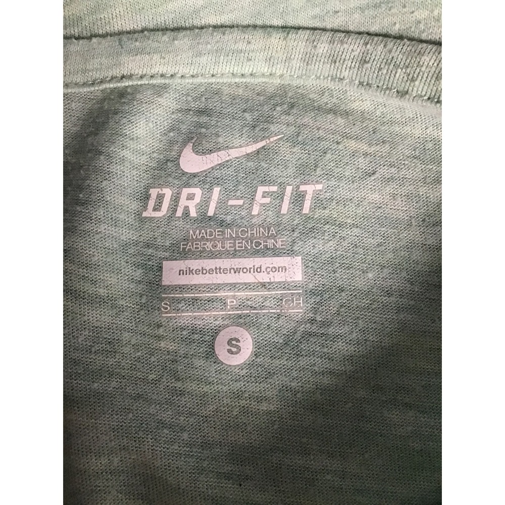 Nike Women's Mint Heather Banded Hem Epic Dri-Fit Long Sleeve Tunic Top Size S - Picture 3 of 4